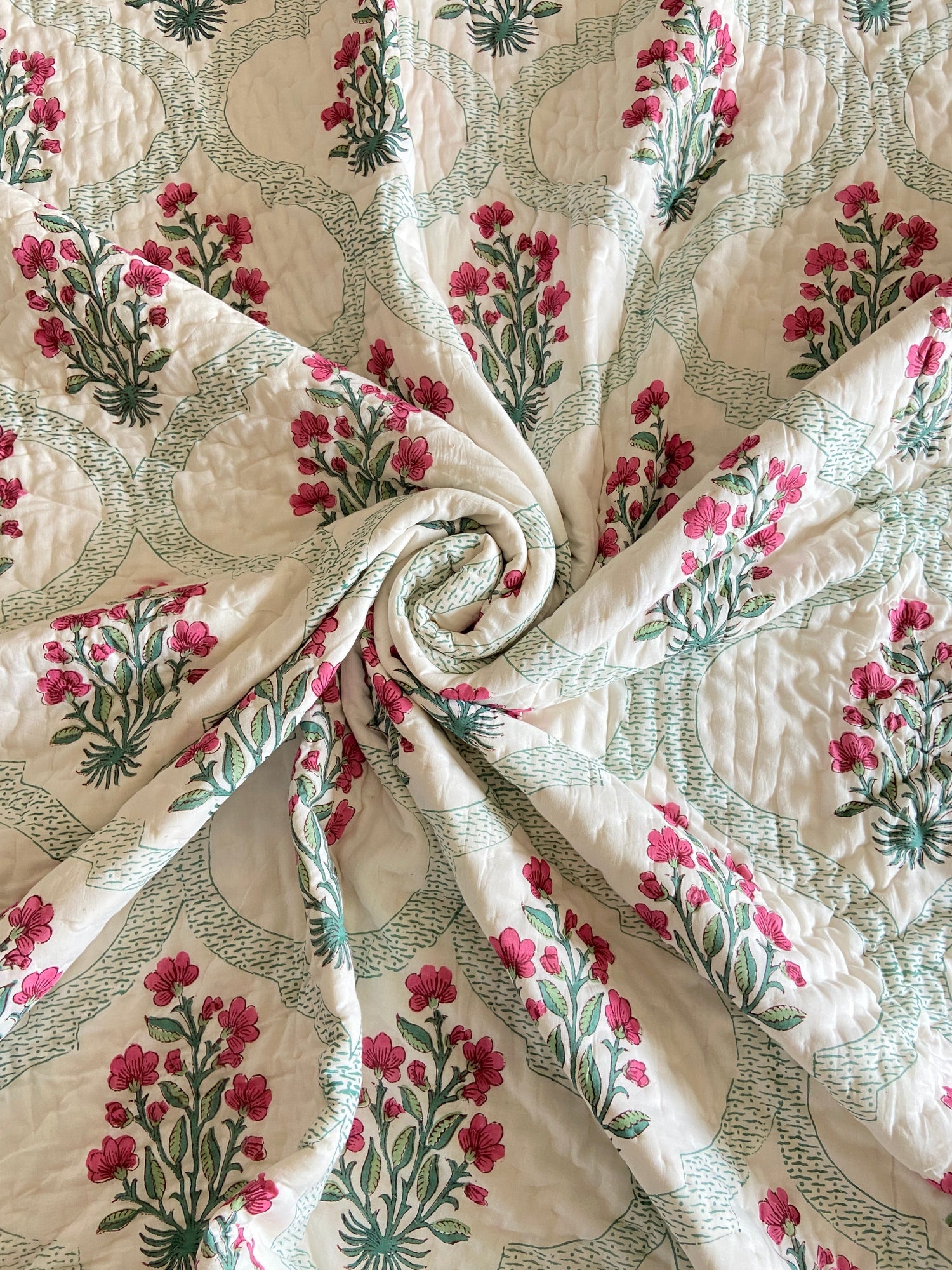 Hand Block Printed Rajai & Quilts - Heritage Cotton Bedding