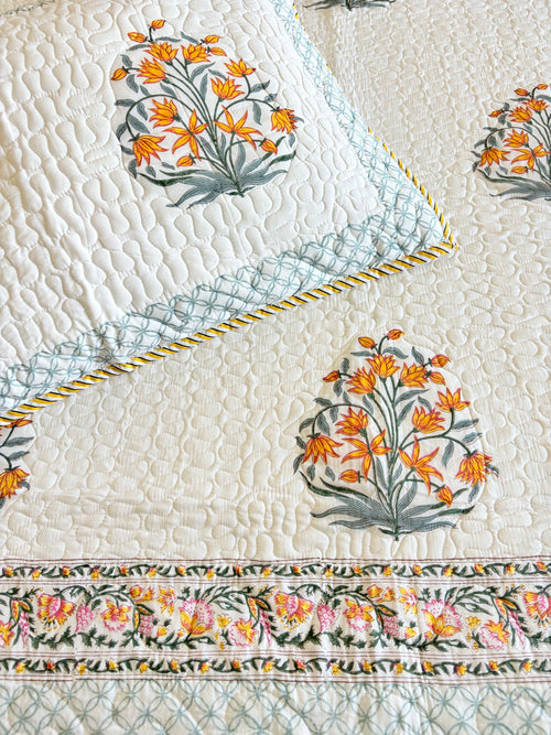 Bed Covers - Yellow Bouquet