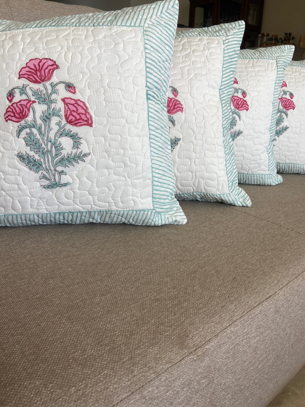 Cushion Cover - Pink Pansy