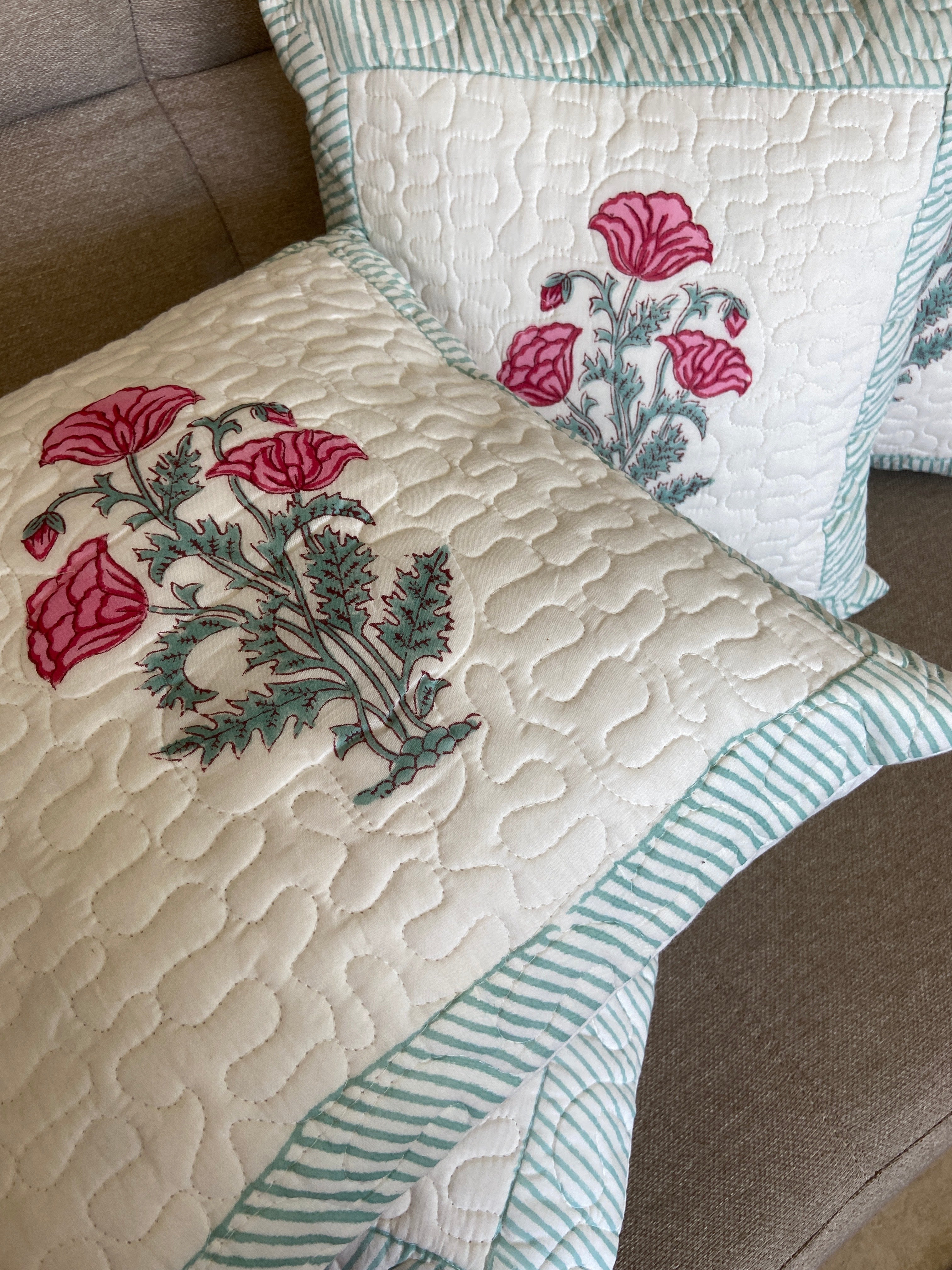 Cushion Cover - Pink Pansy