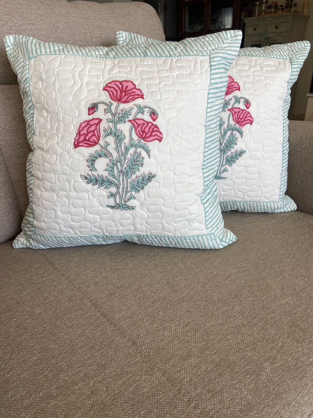 Cushion Cover - Pink Pansy