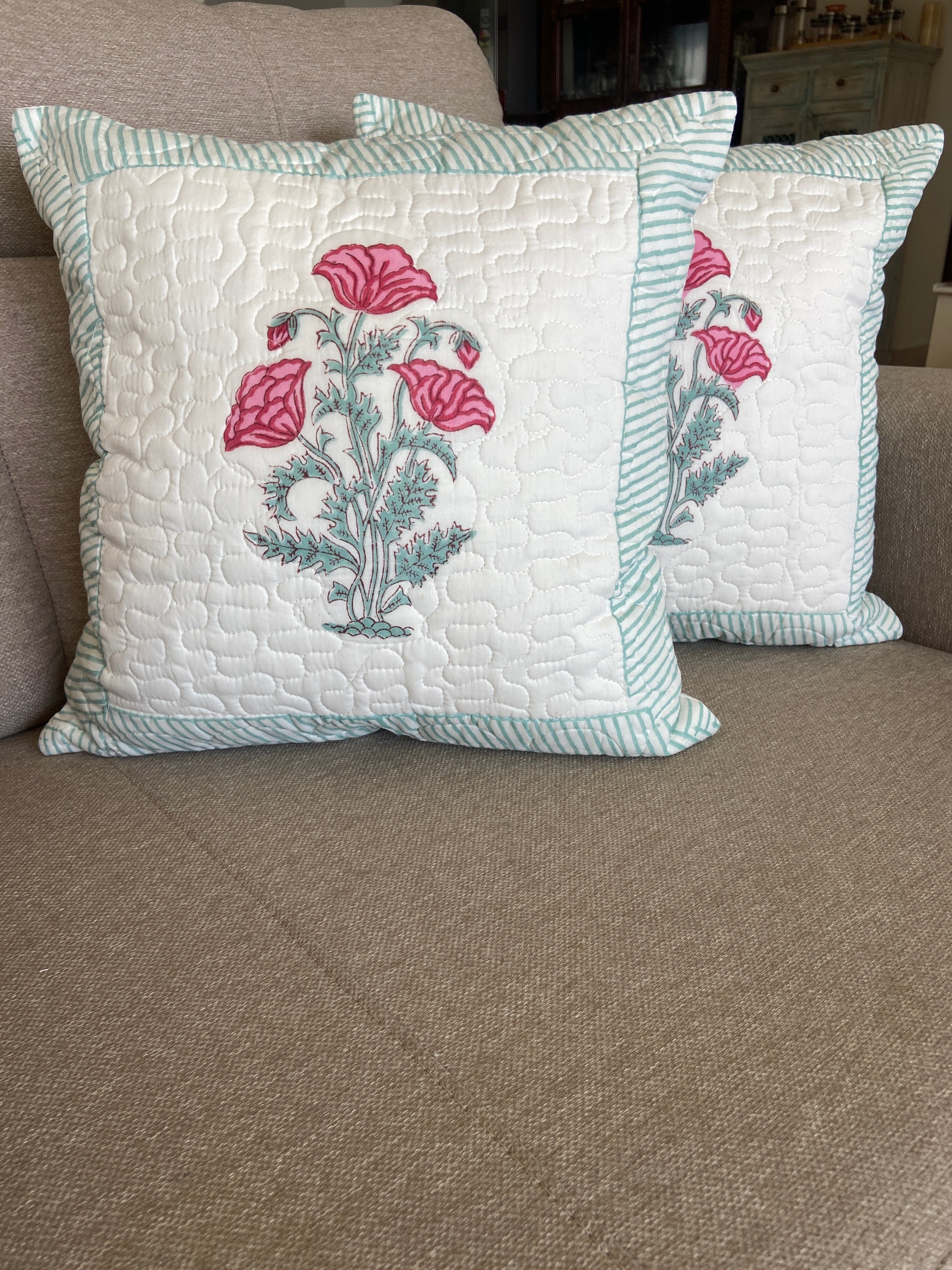 Cushion Cover - Pink Pansy