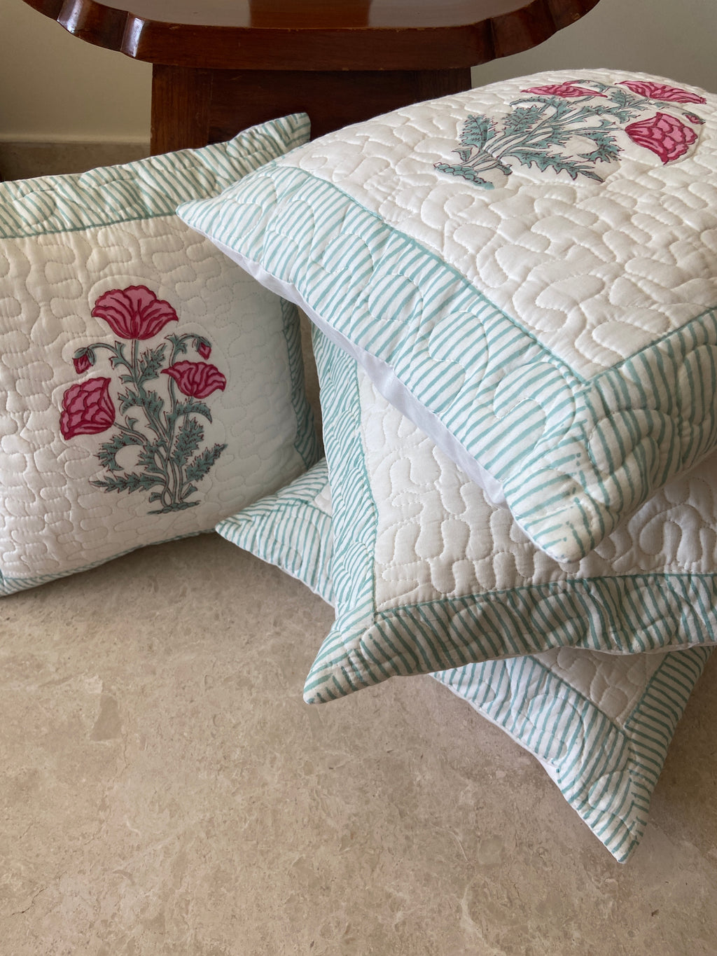 Cushion Cover - Pink Pansy