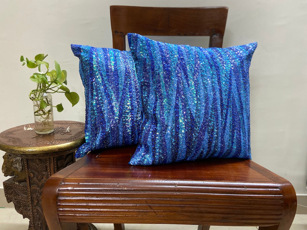 Cushion Covers - Shades of Blue